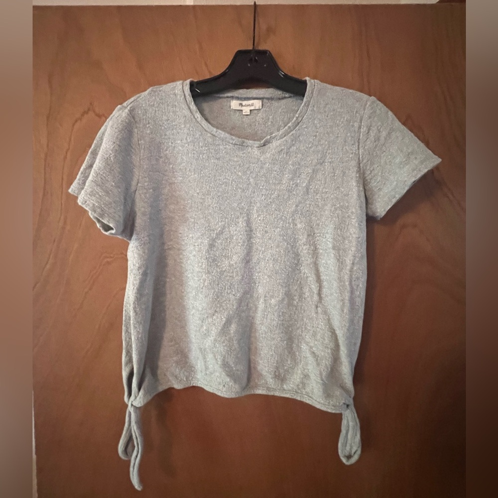 Madewell Heather Gray Knit Crop Top